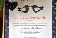 Jarné stretnutie folklórnej skupiny Praznovanka