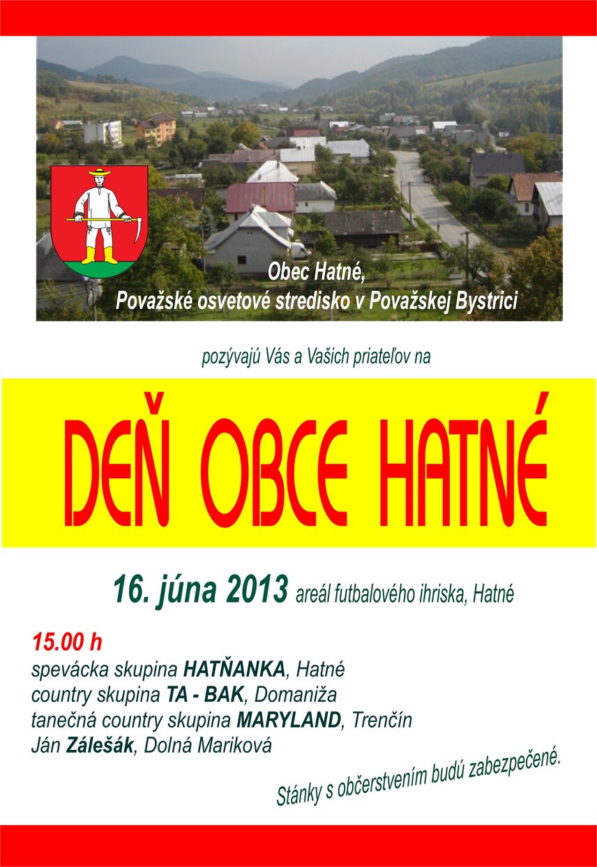 Deň obce HATNÉ