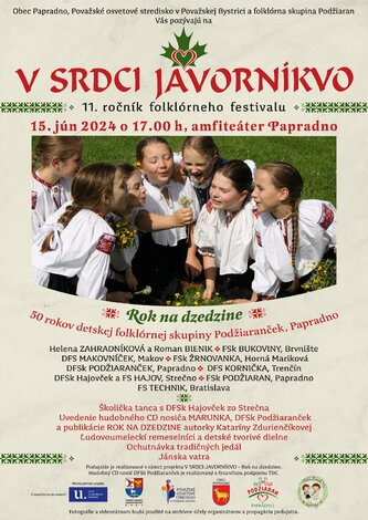 V srdci javorníkvo - V srdci Javornikvo 2024-pia_plagát