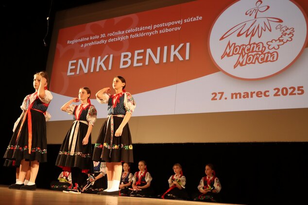 Morena, morena – výsledky regionálneho kola 30. ročníka celoštátnej postupovej súťaže a prehliadky detských folklórnych súborov eniki beniki - Eniki beniki reg morena pb mar 2025 12 zm