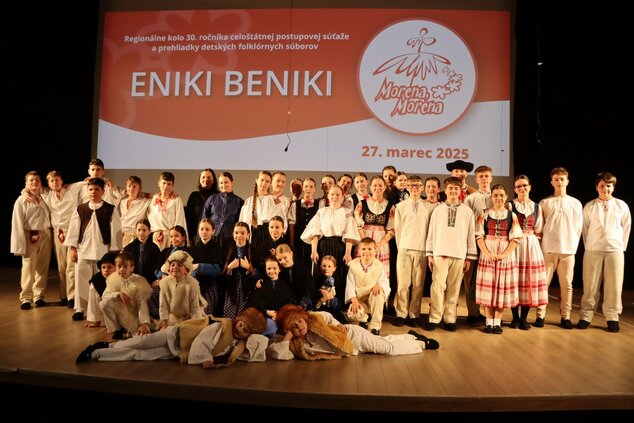 Morena, morena – výsledky regionálneho kola 30. ročníka celoštátnej postupovej súťaže a prehliadky detských folklórnych súborov eniki beniki - Eniki beniki reg morena pb mar 2025 57 zm