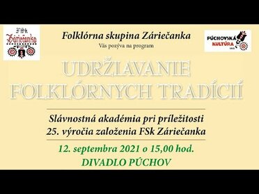 FSk Záriečanka - program k  25. výročiu založenia skupiny