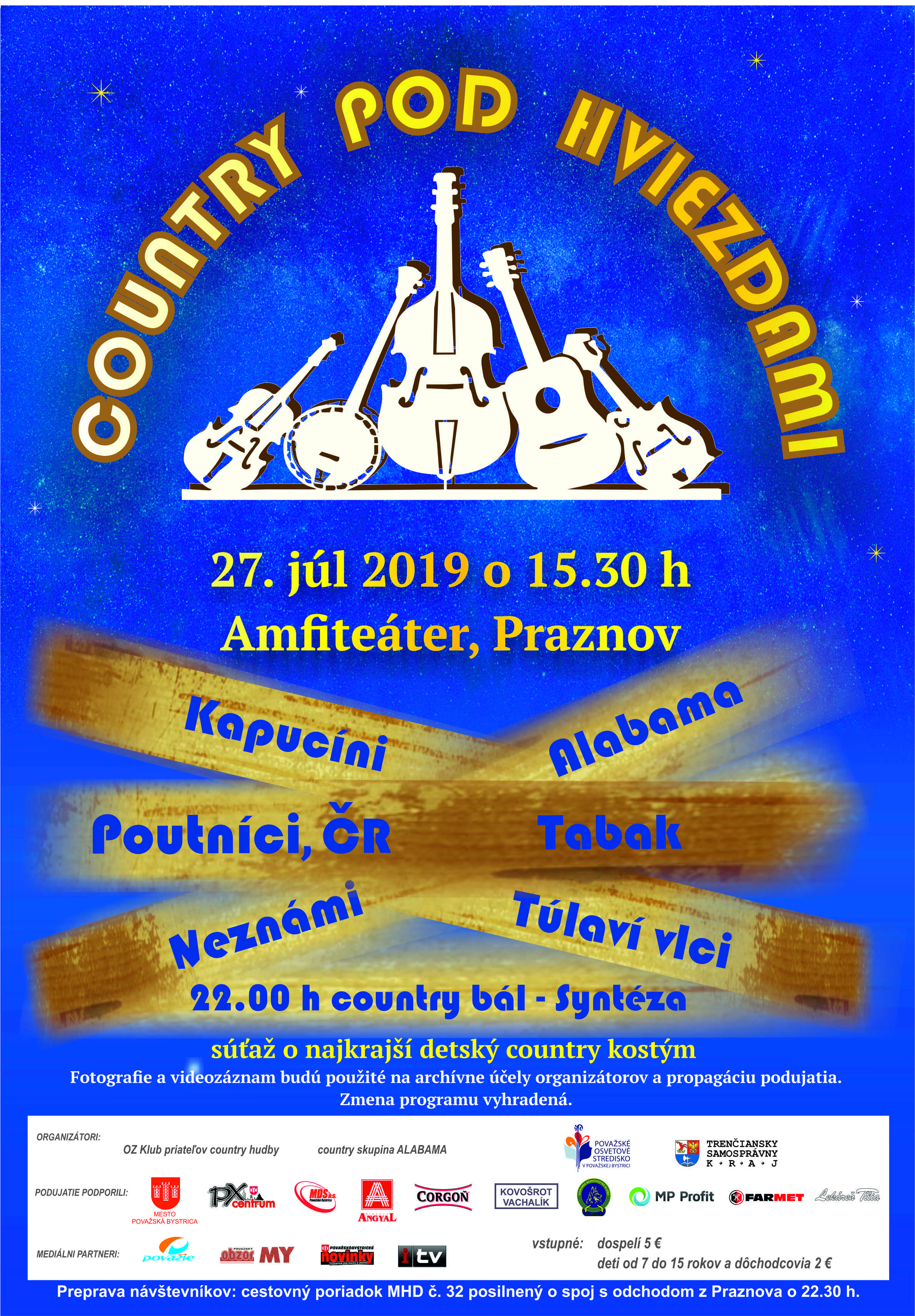 Country pod hviezdami 2019 - plagát