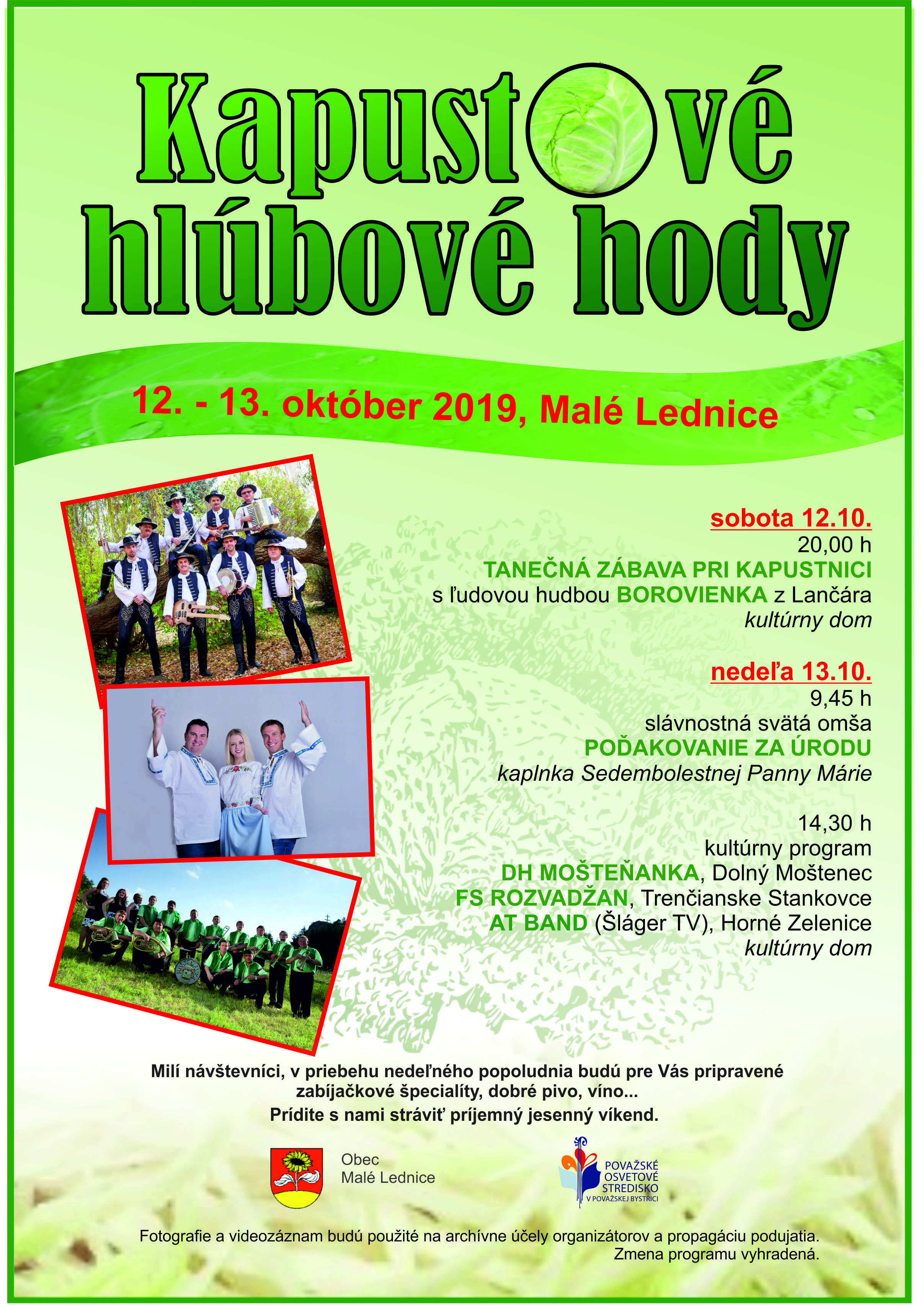 Hlúbové kapustové hody 2019