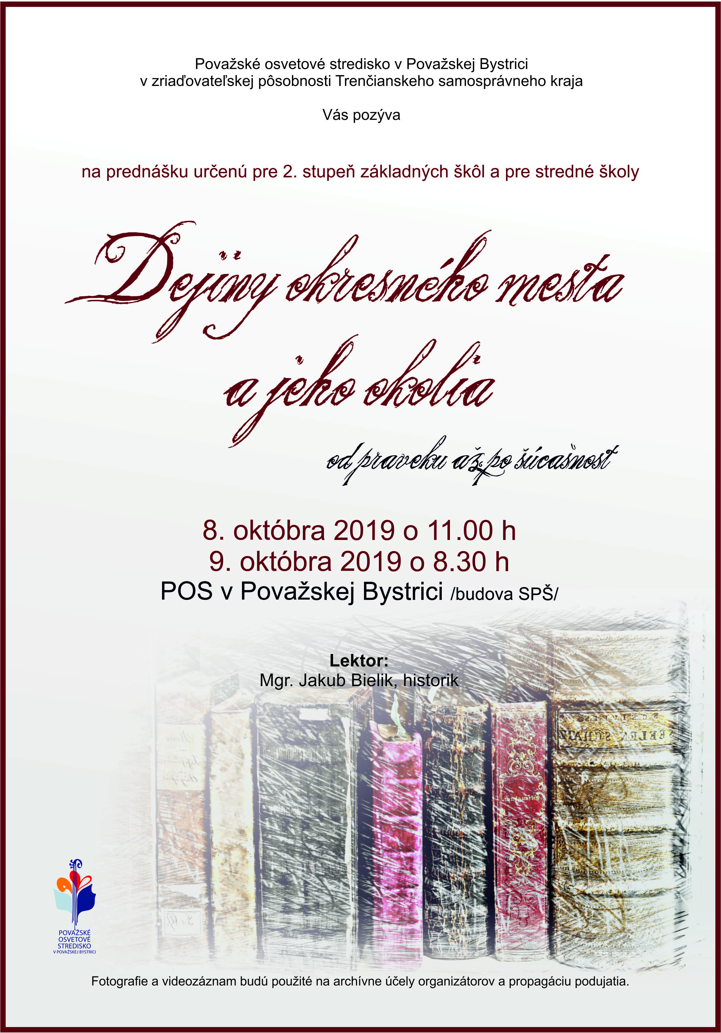 Dejiny vybraného mesta plagát